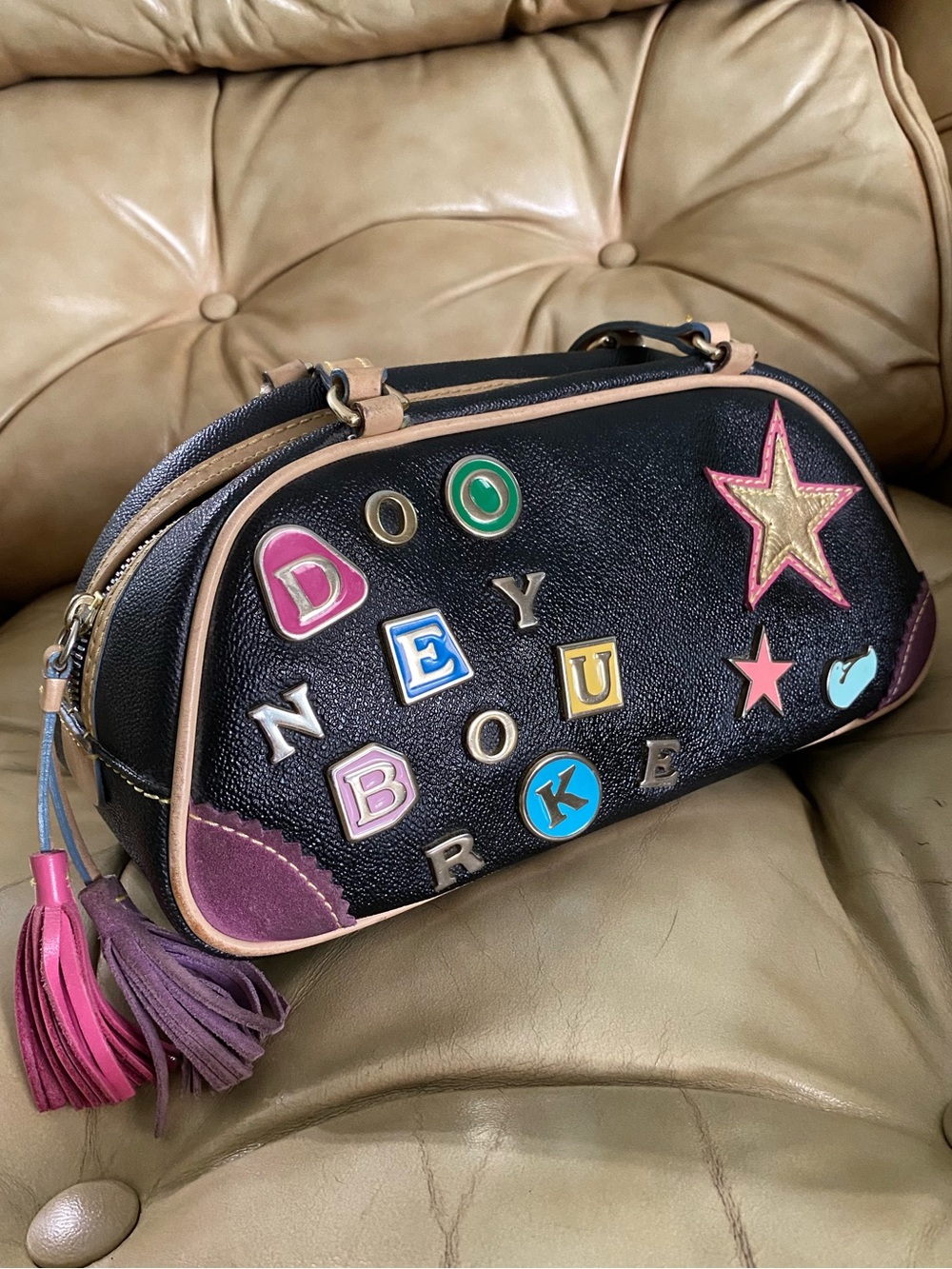 Vintage Dooney & Bourke Lindsay Lohan Alphabet Bag 5